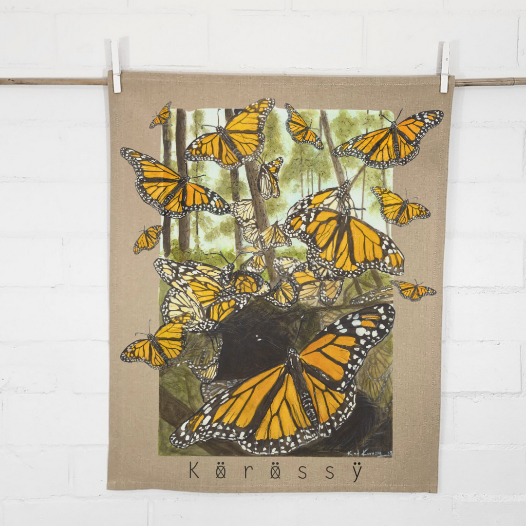 Monarch Butterfly Tea Towel